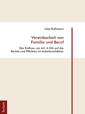 cover image of Vereinbarkeit von Familie und Beruf